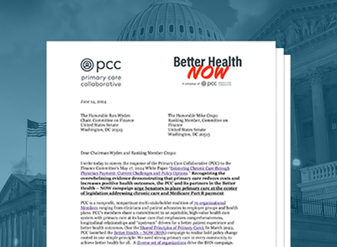 Screenshot of a BHN letter super imposed over a photo of the Capitol under a light blue overlay. 